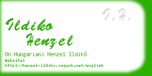 ildiko henzel business card